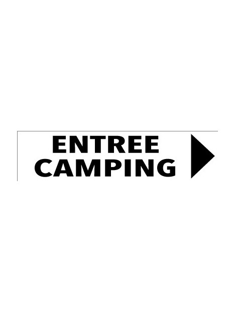 Directionnel droite entrée camping