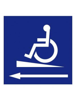 Panneau Handicapé rampe gauche