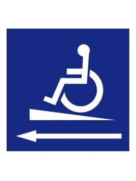 Panneau Handicapé rampe gauche