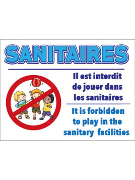 Panneau Sanitaires - Jeux...