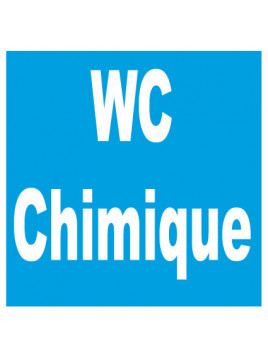 WC chimique texte seul