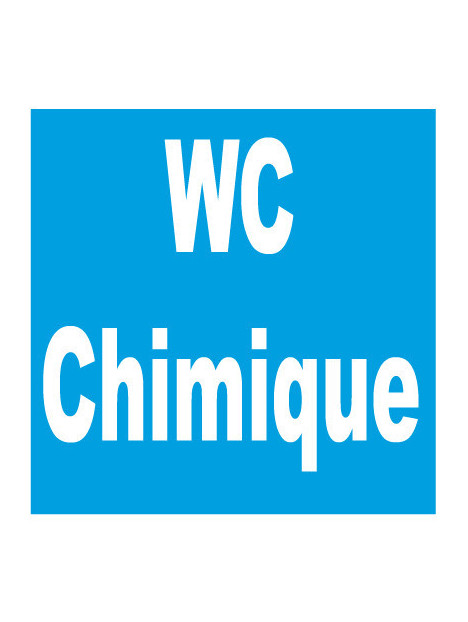 WC chimique texte seul