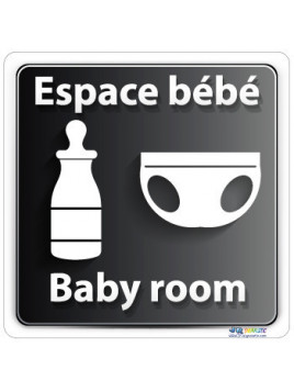 Plaque Espace bébé avec...