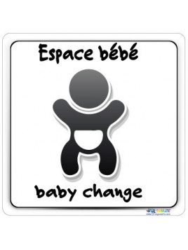 Plaque avec texte Espace...