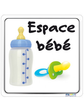 Plaque avec texte Espace...