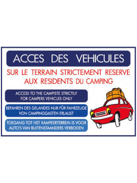 Panneau Accès des véhicules