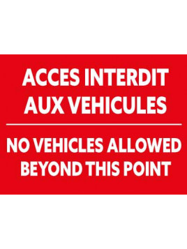 Panneau Accès interdit aux...