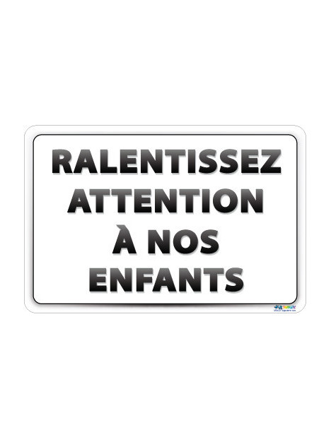 Panneau Ralentissez