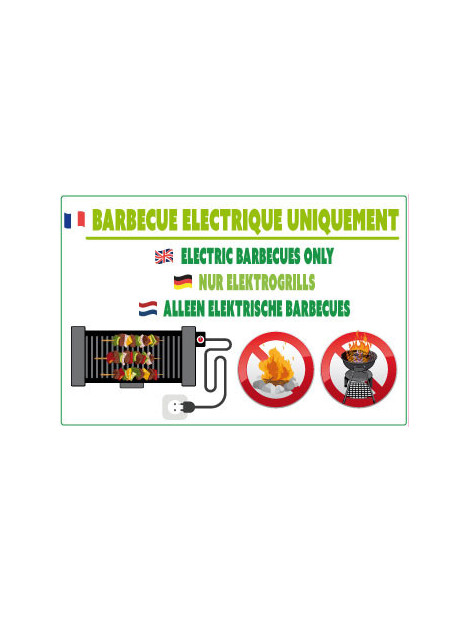Barbecue électrique uniquement FR/AN/NL/ALL