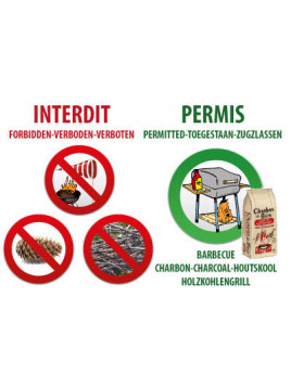 Panneau Barbecue charbon de...