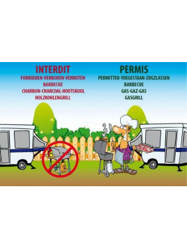 Panneau Barbecue charbon...