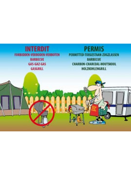 Panneau Barbecue gaz...