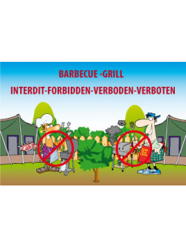Panneau Barbecue interdit