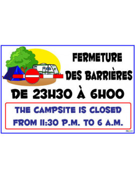 Fermeture des barrières