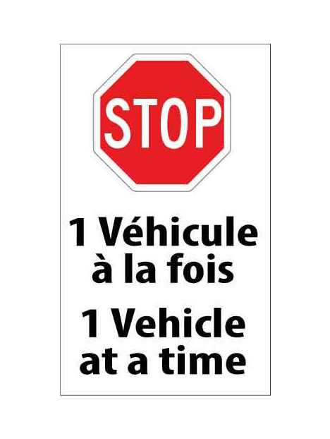1 Véhicule à la fois - 1 véhicule at a time