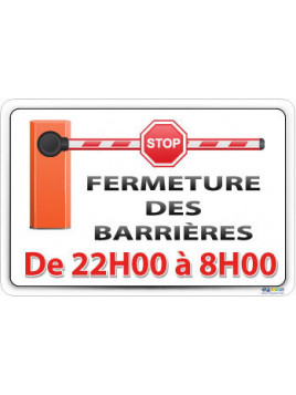 Fermeture des barrières