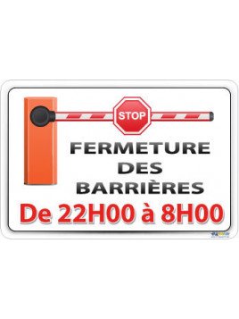 Fermeture des barrières