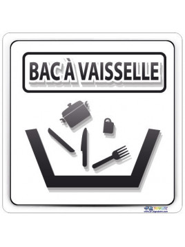 Plaque de porte bac à...