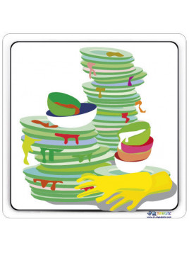 Plaque de porte bac à...