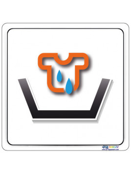 Plaque de porte bac à linge