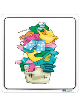 Plaque de porte linge