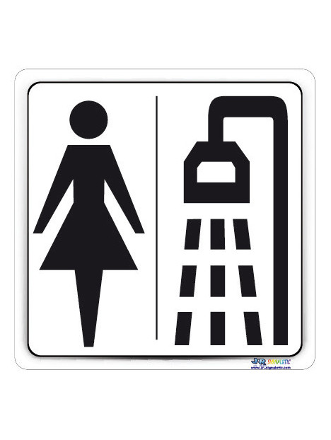 Plaque douche femme