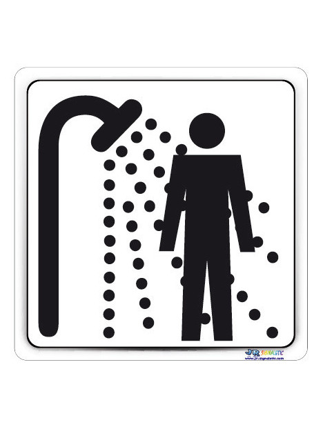 Plaque douche homme