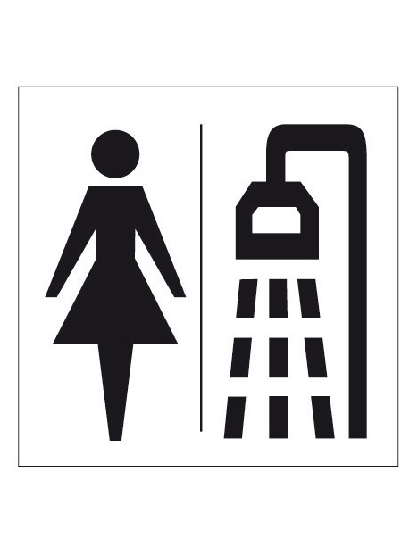 Plaque douche femme