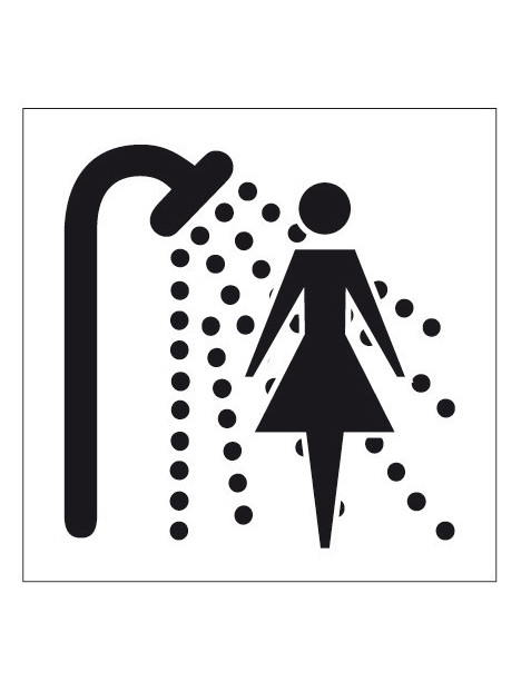 Plaque douche femme