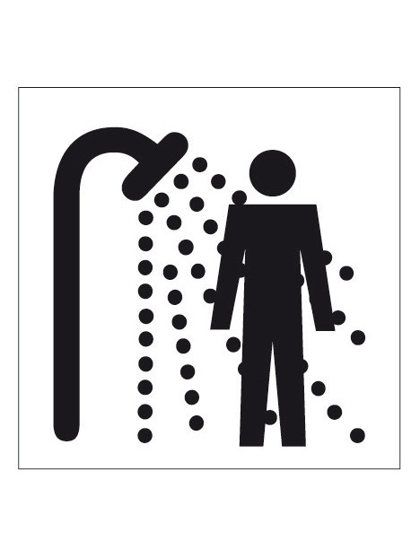 Plaque douche homme