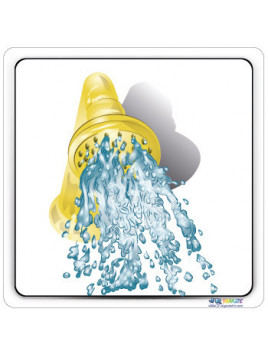 Adhésif ou panneau avec...