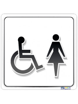 Plaque handicapé femme