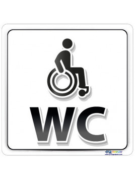 Plaque handicapé WC