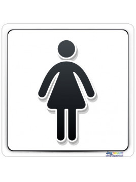 Plaque pictogramme femme