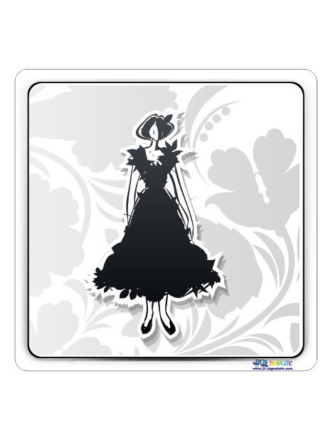 Plaque pictogramme femme