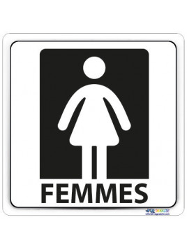 Plaque pictogramme femme