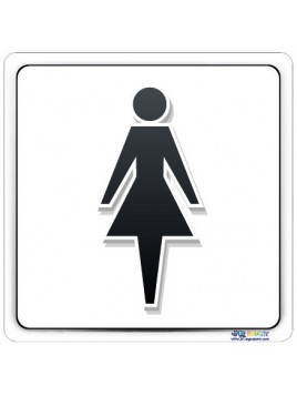 Plaque pictogramme femme