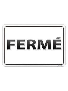 Panneau fermé