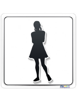 Plaque pictogramme femme