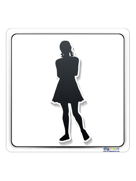 Plaque pictogramme femme
