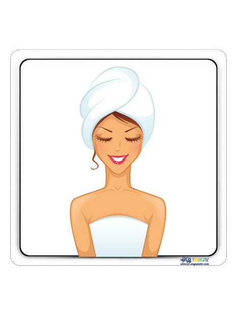 Plaque pictogramme femme