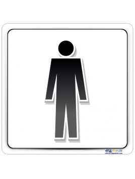 Plaque pictogramme homme