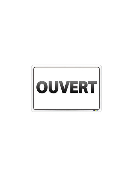 Panneau ouvert