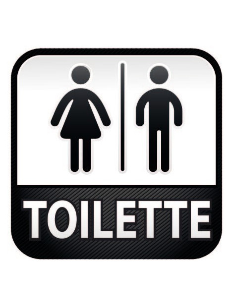Pictogramme homme/femme + texte