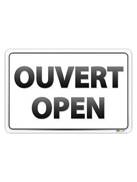 Panneau ouvert/open