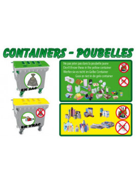 Containers poubelles avec...
