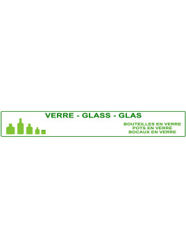 Plaque container verre