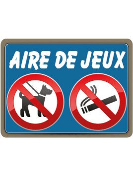 Panneau chien et fumer...