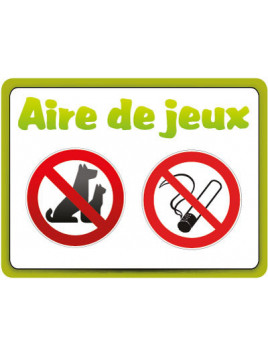 Panneau chien et fumer...