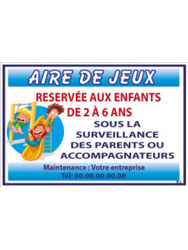 Aire de jeux Français bleu